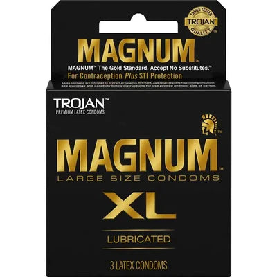 Trojan(美國)Magnum XL 64/58mm加大碼安全套(3片裝) | 香港 Sex Toy 成人情趣商品 - 18FUN 旺角大埔