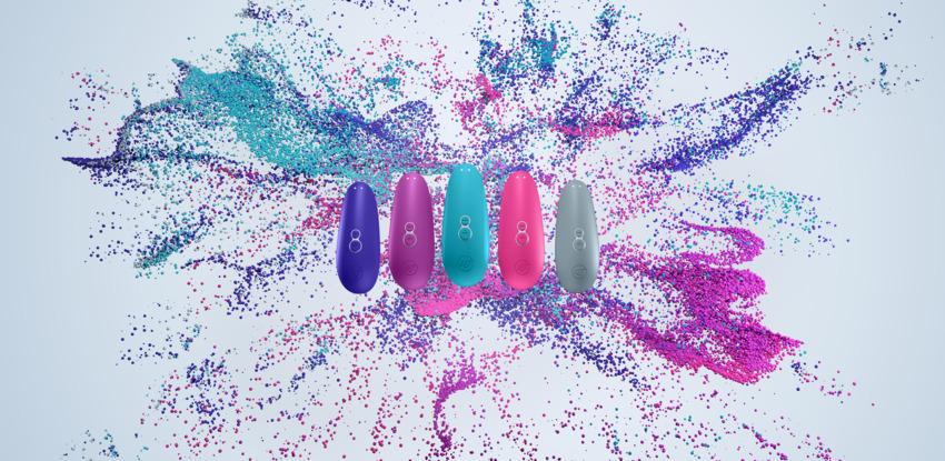靛藍色Womanizer Starlet 3入門陰蒂吸啜器,18funstore品牌,展示產品的外觀和設計細節