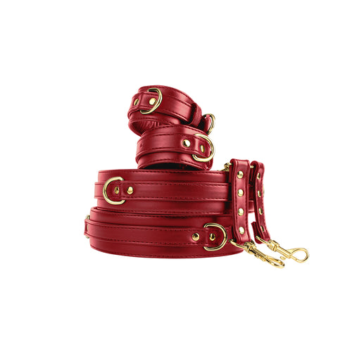 CHISA - Wrist to Thigh cuff set 高級手扣和大腿扣套裝 紅色