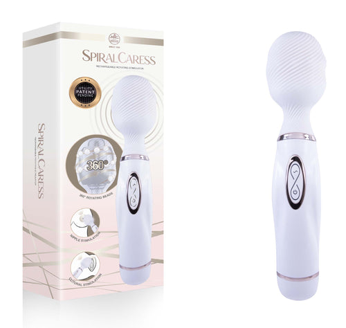 Excellent Power - SPIRALCARESS - 360度旋轉AV震動棒 白色