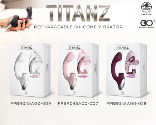 Excellent Power - TITANA - Rechargeable Silicone Stimulator 舔震強力G點震動棒 白色