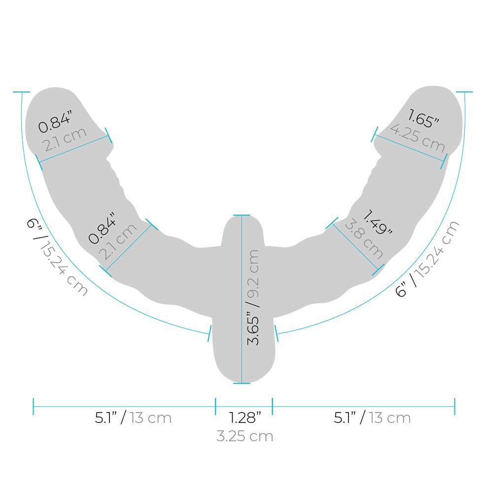 Lux Fetish(美國) Pleasure For 2 Double-Ended Strap-On 穿戴式雙頭假陽具