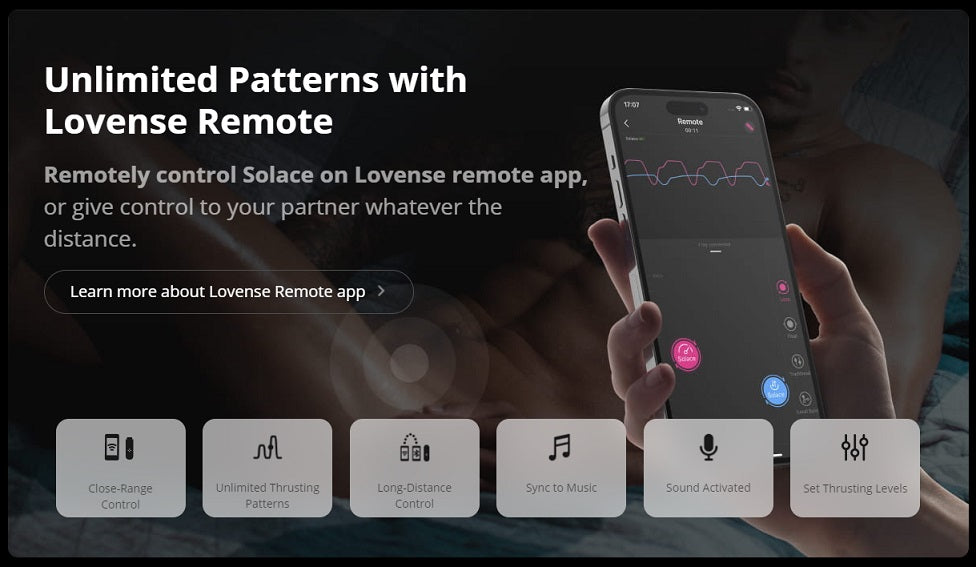 Lovense
Solace App控制互動飛機杯