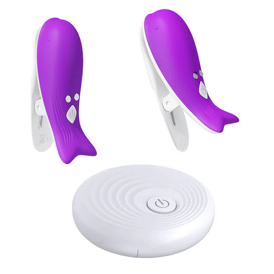 Liebe Seele 海豚無線搖控震動乳夾