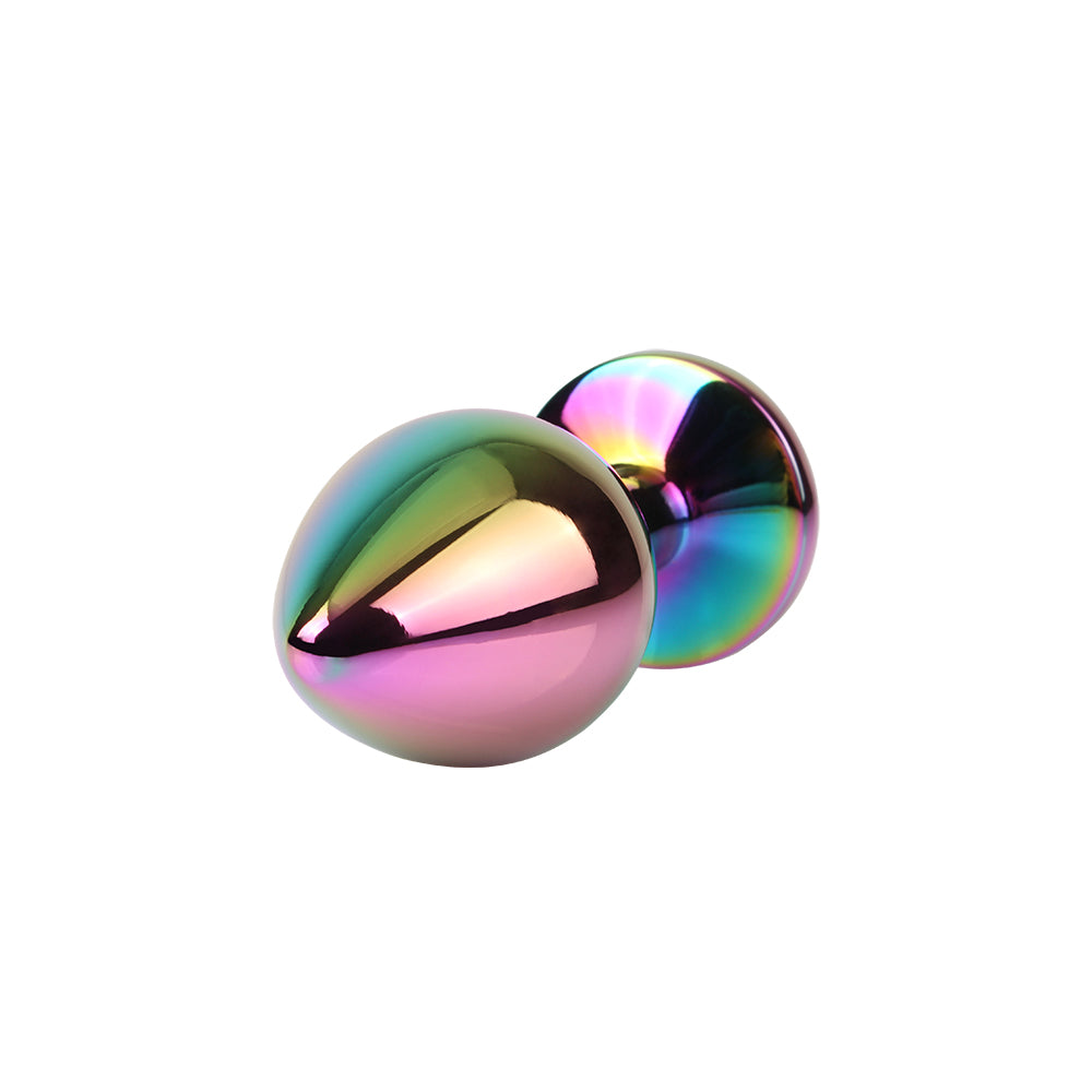 CHISA - Rainbow Gem Meatl Plug 彩虹寶石金屬肛塞 中碼