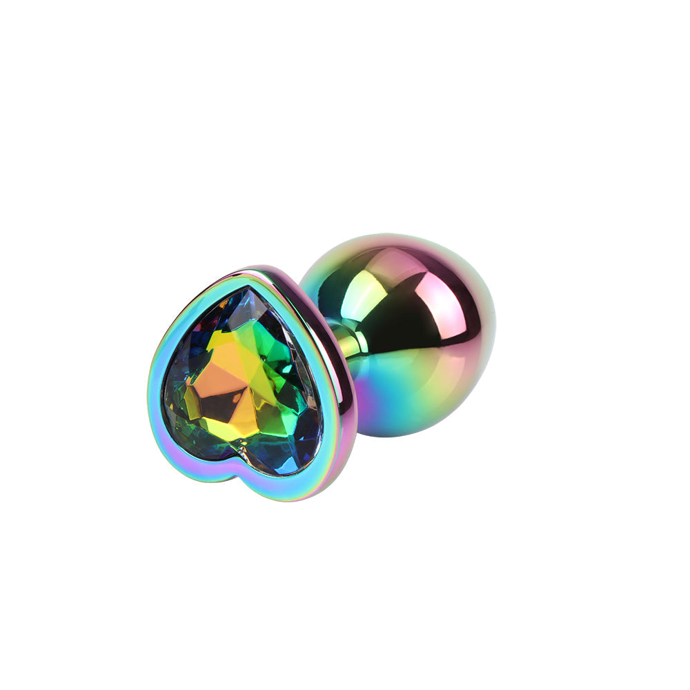 CHISA - Rainbow Heart Gem Plug 彩虹心寶石肛塞 中碼