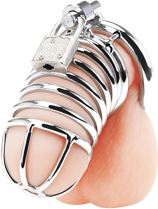 BLUE line(美國) Deluxe Chastity Cage 男用鋁合金貞操鎖 豪華 (45mm)