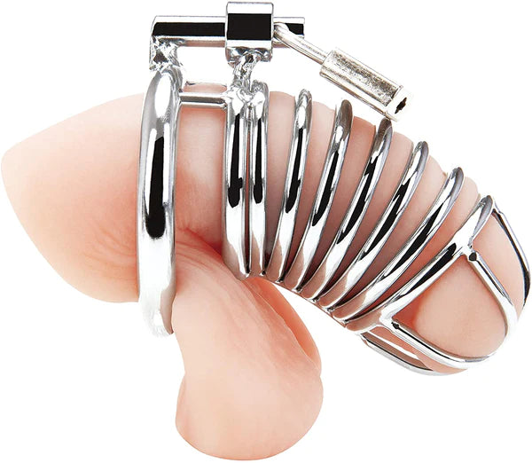 BLUE line(美國) Deluxe Chastity Cage 男用鋁合金貞操鎖 豪華 (45mm)