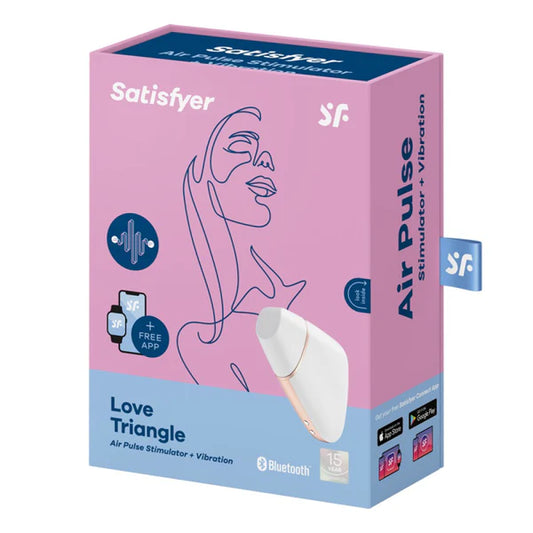 Satisfyer(德國) LOVE TRIANGLE – 吸啜器 APP控制 白色