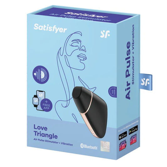 Satisfyer(德國) LOVE TRIANGLE – 吸啜器 APP控制 黑色