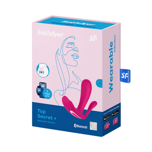 Satisfyer(德國) Top Secret+ 隱形穿戴遠程遙控陰蒂G點後庭震動器