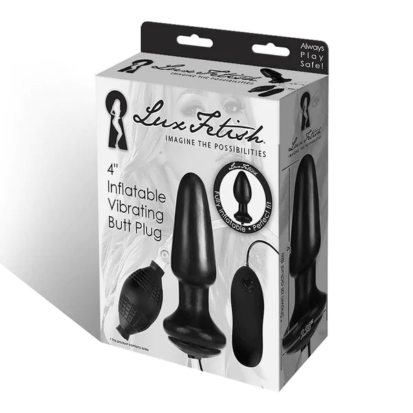 Lux Fetish(美國) 4'' Inflatable Vibrating Butt Plug 後庭震動器