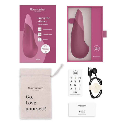 Womanizer
Vibe UltraWave 靜音振動陰蒂按摩器 - 暗粉