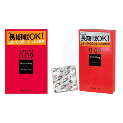 Sagami 相模(日本)0.09 凸點系列 延時安全套 [長期戰適用！]3個裝