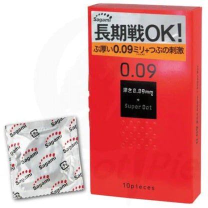 Sagami 相模(日本)0.09 凸點系列 延時安全套 [長期戰適用！]10