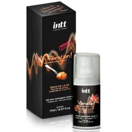 Intt(巴西) Vibration 可舔震動式熱感高潮液 增強版 (焦糖牛奶味) 17ml