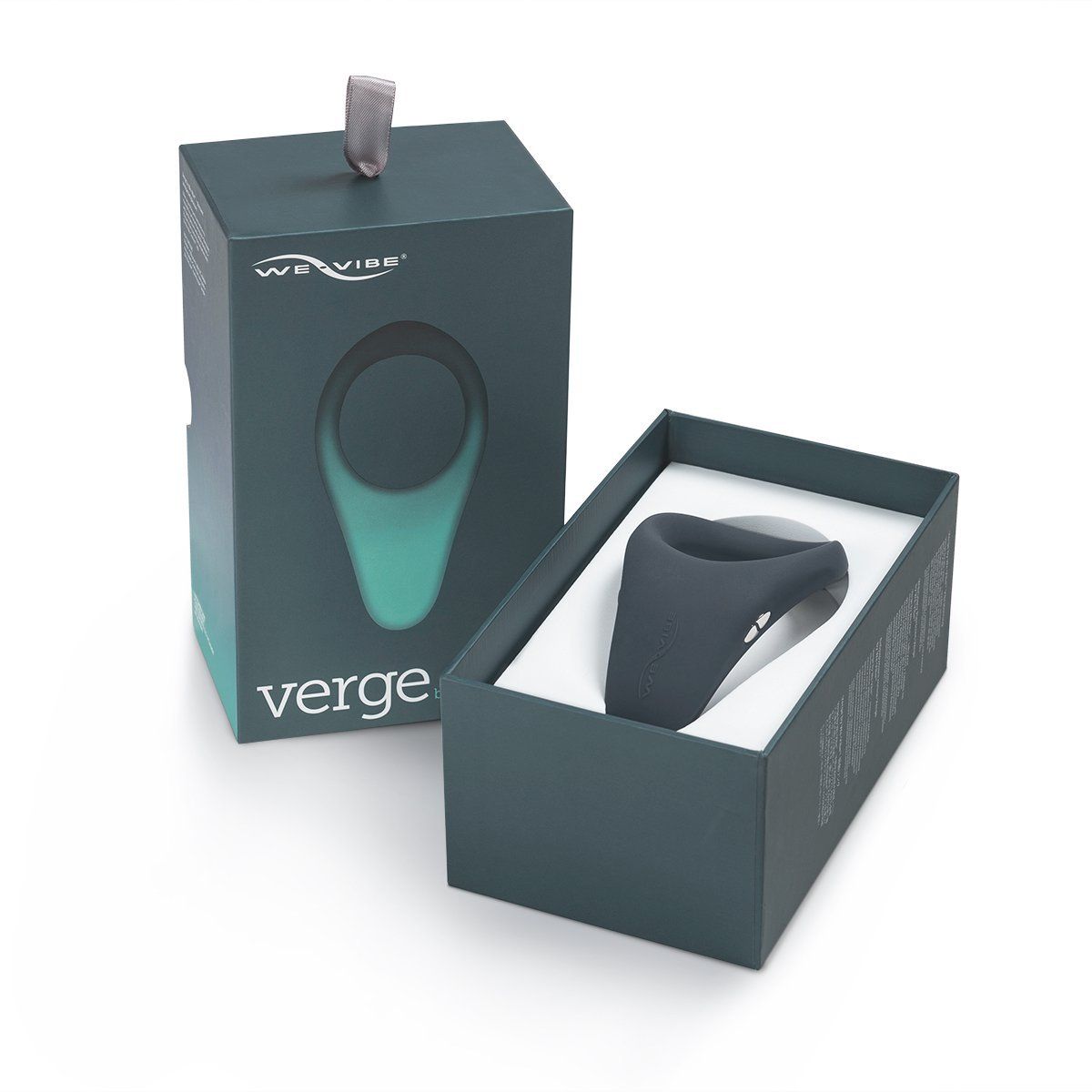 暗灰色We-Vibe Verge震動環，柔軟舒適的性用品，展現優雅設計與振動功能
