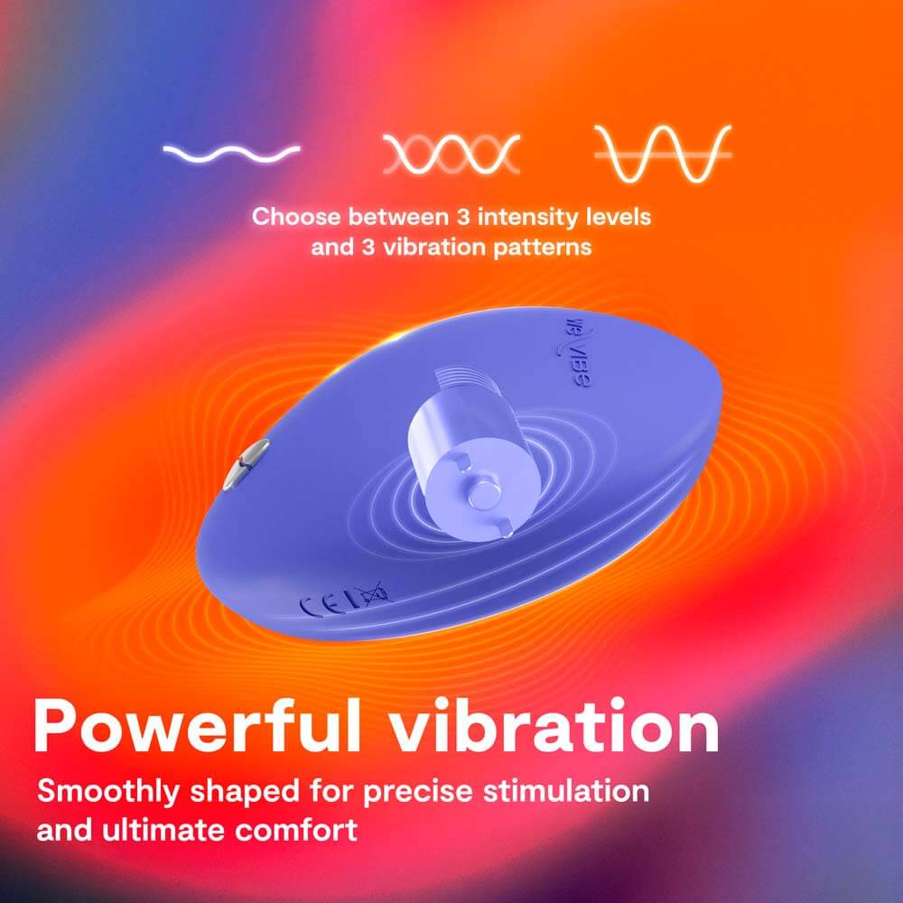 藍色薰衣草色We-Vibe溫控冷熱感按摩器，柔軟光滑的表面，適合放鬆按摩使用