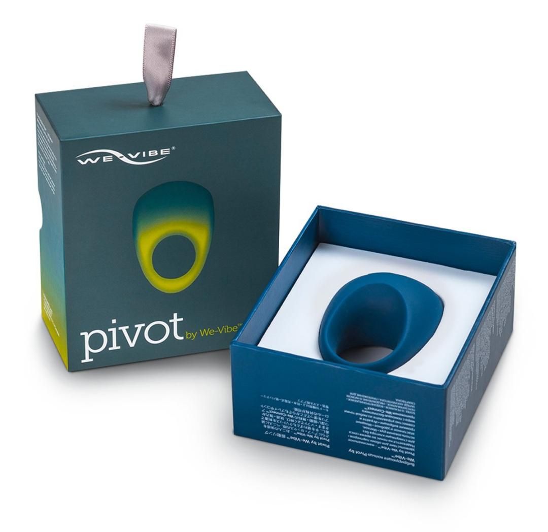蓝色We-Vibe Pivot Ring震动环，成人情趣用品，柔软舒适适合情侣使用。