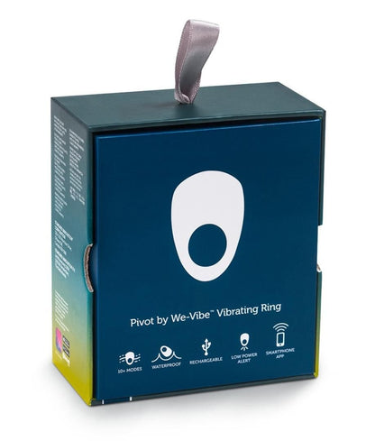 藍色We-Vibe Pivot Ring震動環，柔軟舒適，適合提升伴侶間的親密感，展示產品細節與質地