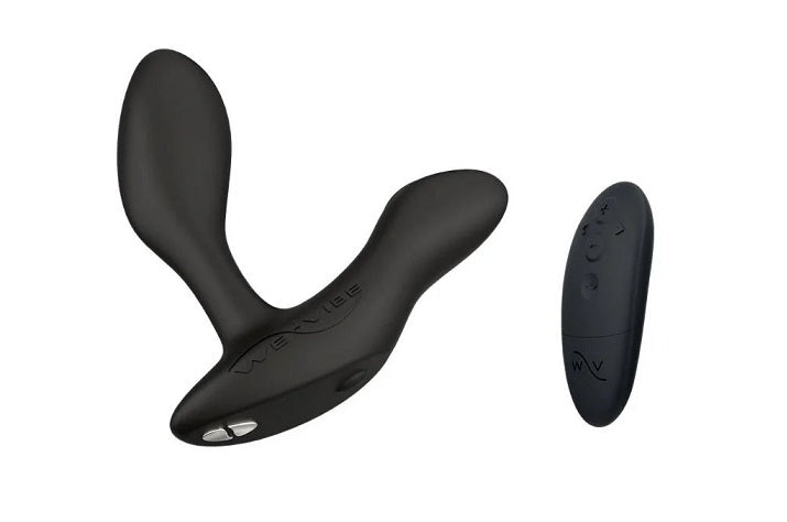 黑色We-Vibe Vector Plus震動式前列腺按摩器，人體工學設計，適合男性享受放鬆與刺激