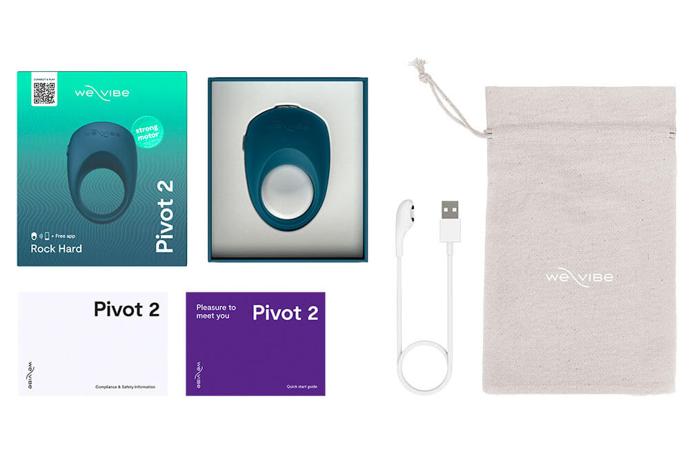 暗灰色We-Vibe Pivot 2震動環，柔軟舒適的成人情趣用品，用於增強親密體驗