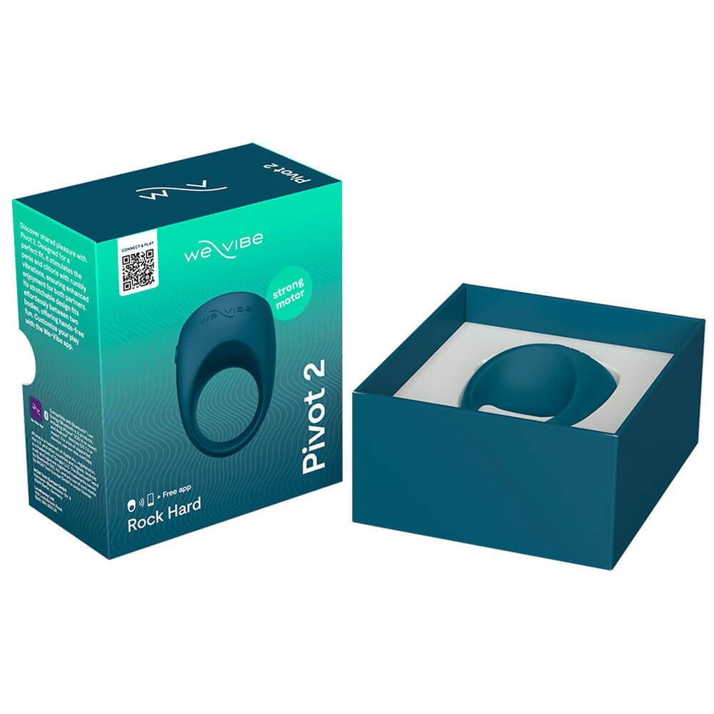 暗灰色We-Vibe Pivot 2震動環，柔軟彈性設計，適合提升伴侶親密體驗的成人用品。