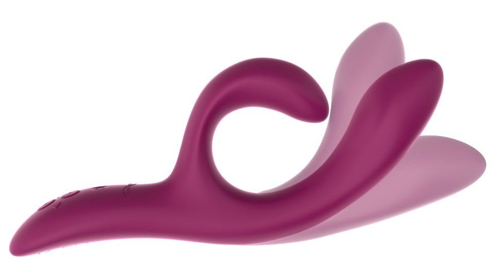 紫紅色We-Vibe Nova 2振動器，光滑設計，適合成人自慰，展現產品細節與質感。