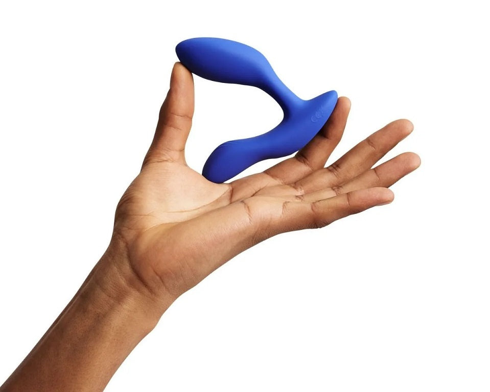 皇家藍色We-Vibe Vector Plus震動前列腺按摩器，成人情趣用品，符合人體工學設計。