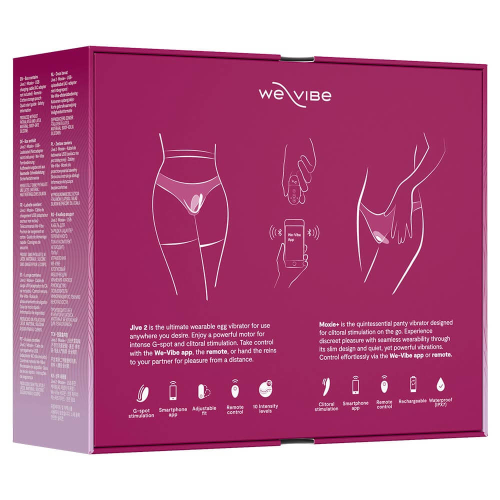 We-vibe
Play Your Way 套裝 (Jive 2 穿戴式G點震動器 & Moxie+ 穿戴式內褲震動器) - 黑色 | 香港 Sex Toy 成人情趣商品 - 18FUN 旺角大埔