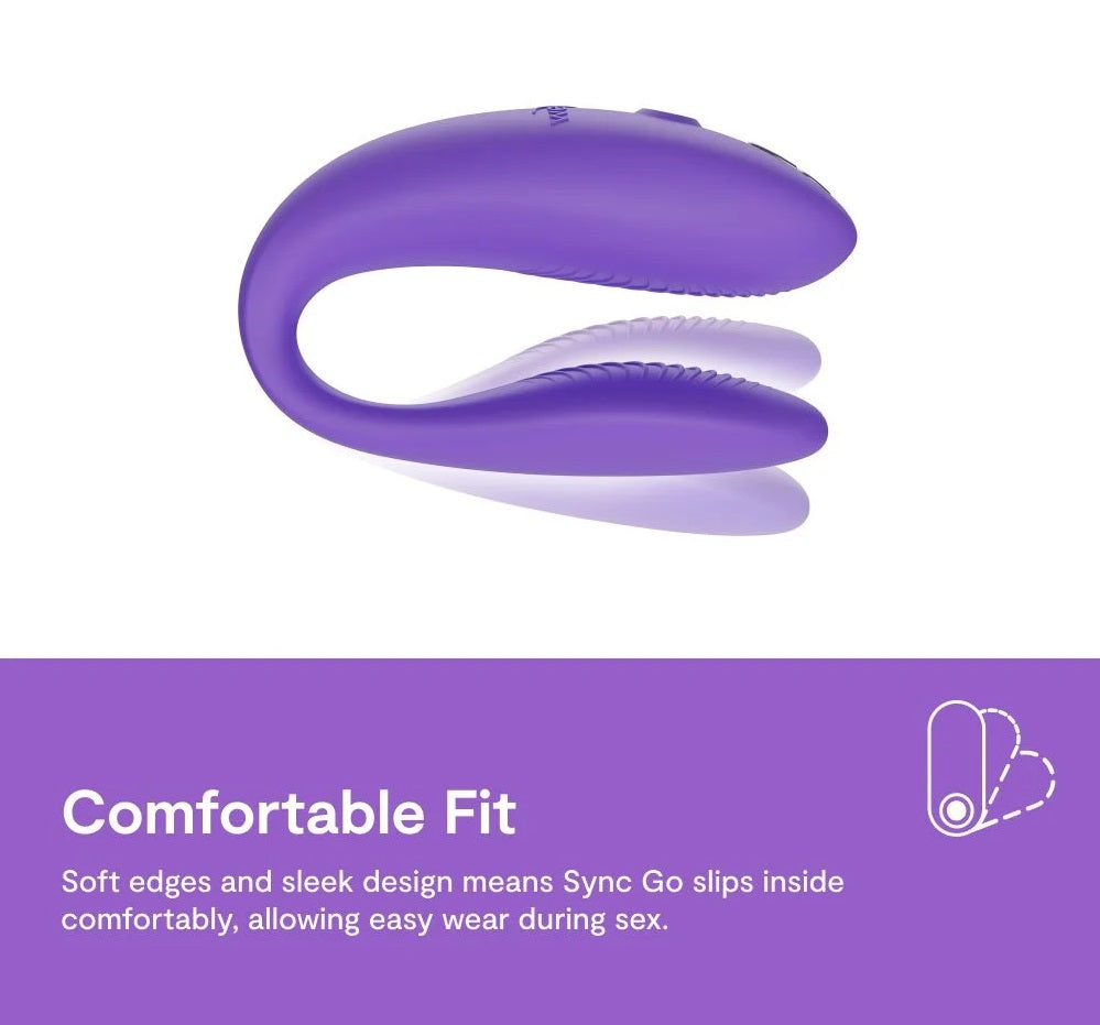 淺紫色We-Vibe Sync Go情侶共用震動器，雙人可用振動器，適合情侶情趣用品使用。