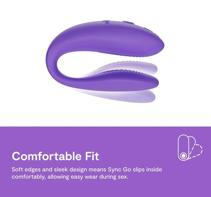 淺紫色We-Vibe Sync Go情侶共用震動器，雙人可用振動器，適合情侶情趣用品使用。