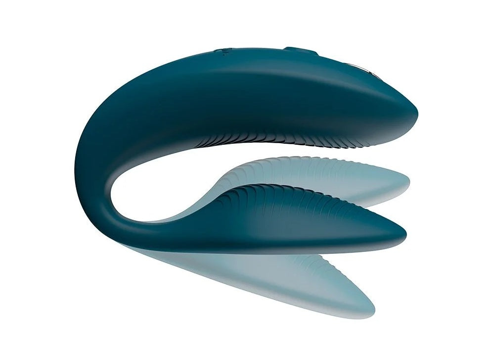 We-Vibe Sync 2情侶震動器，天鵝絨綠色，適合情侶使用，柔軟舒適的設計，展現親密時刻