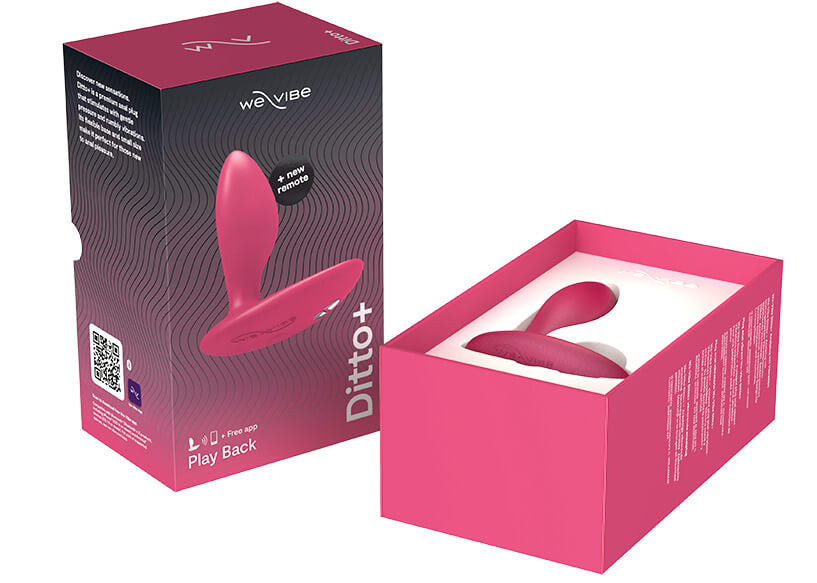 粉紅色We-Vibe Sync Lite情侶共用震動器，展示產品的外觀和設計細節