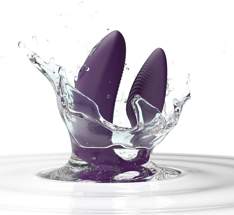 紫色We-Vibe Sync 2情侶共用震動器，展示產品的完整外觀和柔和的紫色設計。