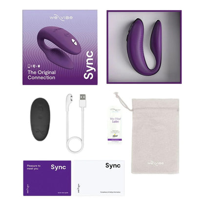 紫色We-Vibe Sync 2情侶共用震動器，展示產品的外觀與設計細節