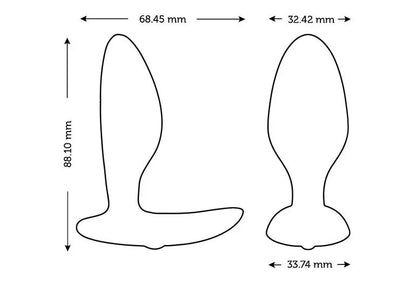 黑色We-Vibe Ditto+ 遙距後庭震動器，成人情趣用品，柔軟設計適合個人或伴侶使用
