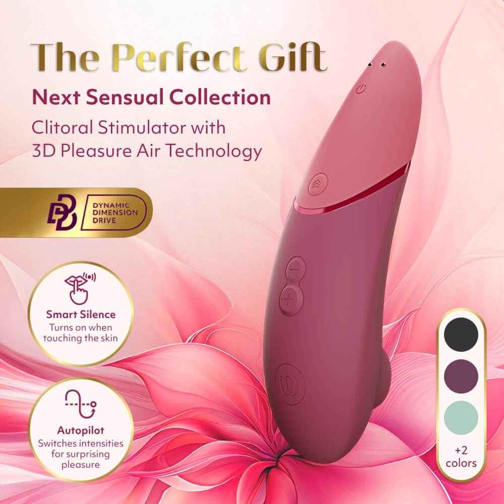 Womanizer
Next 3D陰蒂吸啜器 - 暗粉