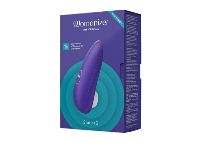 18funstore Womanizer Starlet 3靛藍色入門級陰蒂吸啜器，展示產品外觀和設計細節