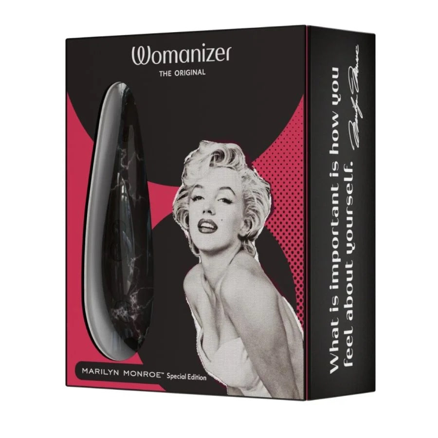 黑色Womanizer瑪麗蓮·夢露經典第2代陰蒂吸啜器，女性情趣用品，精緻設計，適合自我享受
