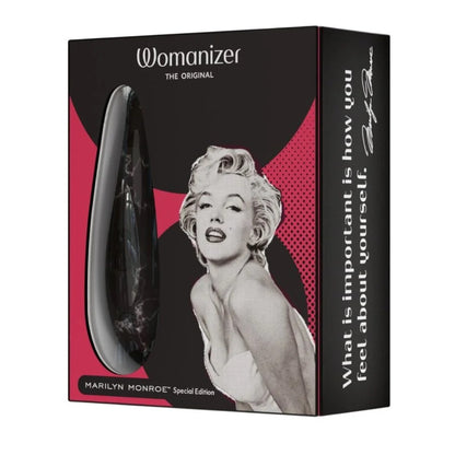 黑色Womanizer瑪麗蓮·夢露經典第2代陰蒂吸啜器，女性情趣用品，精緻設計，適合自我享受