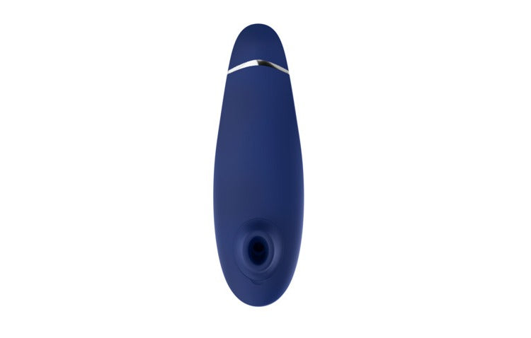 18funstore Womanizer Premium 2陰蒂吸啜器，藍莓色，展示產品的設計與外觀細節
