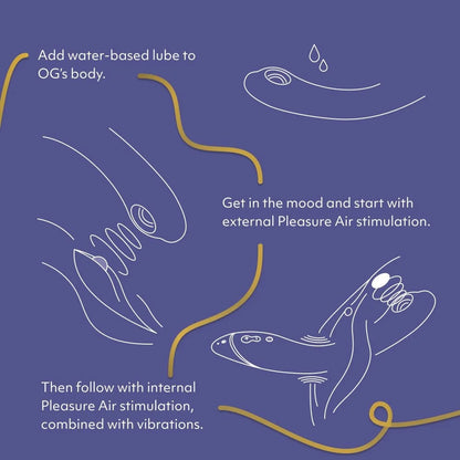淡紫色Womanizer OG Pleasure Air G点吸啜器，女性成人情趣用品，细节清晰展示。