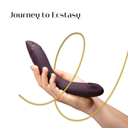 18funstore女用Womanizer OG Pleasure Air G点吸啜器，紫红色，展示产品的流线设计与便携外观