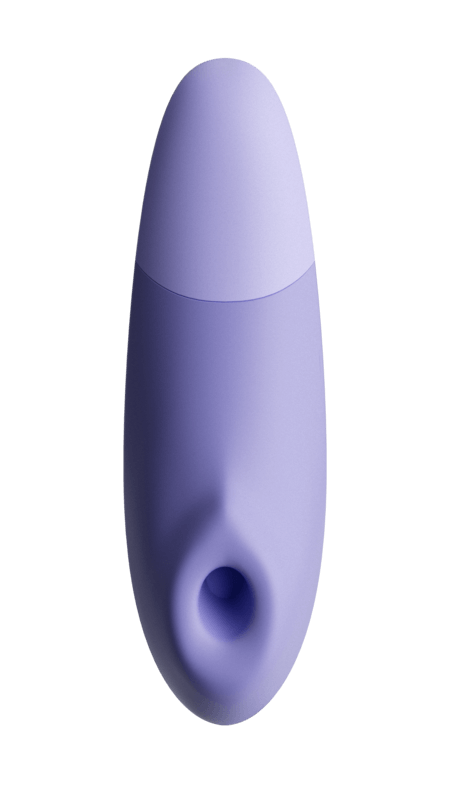 紫色Womanizer增強版Pleasure Air和深層震動陰蒂刺激器，人體工學設計，適合女性享受。