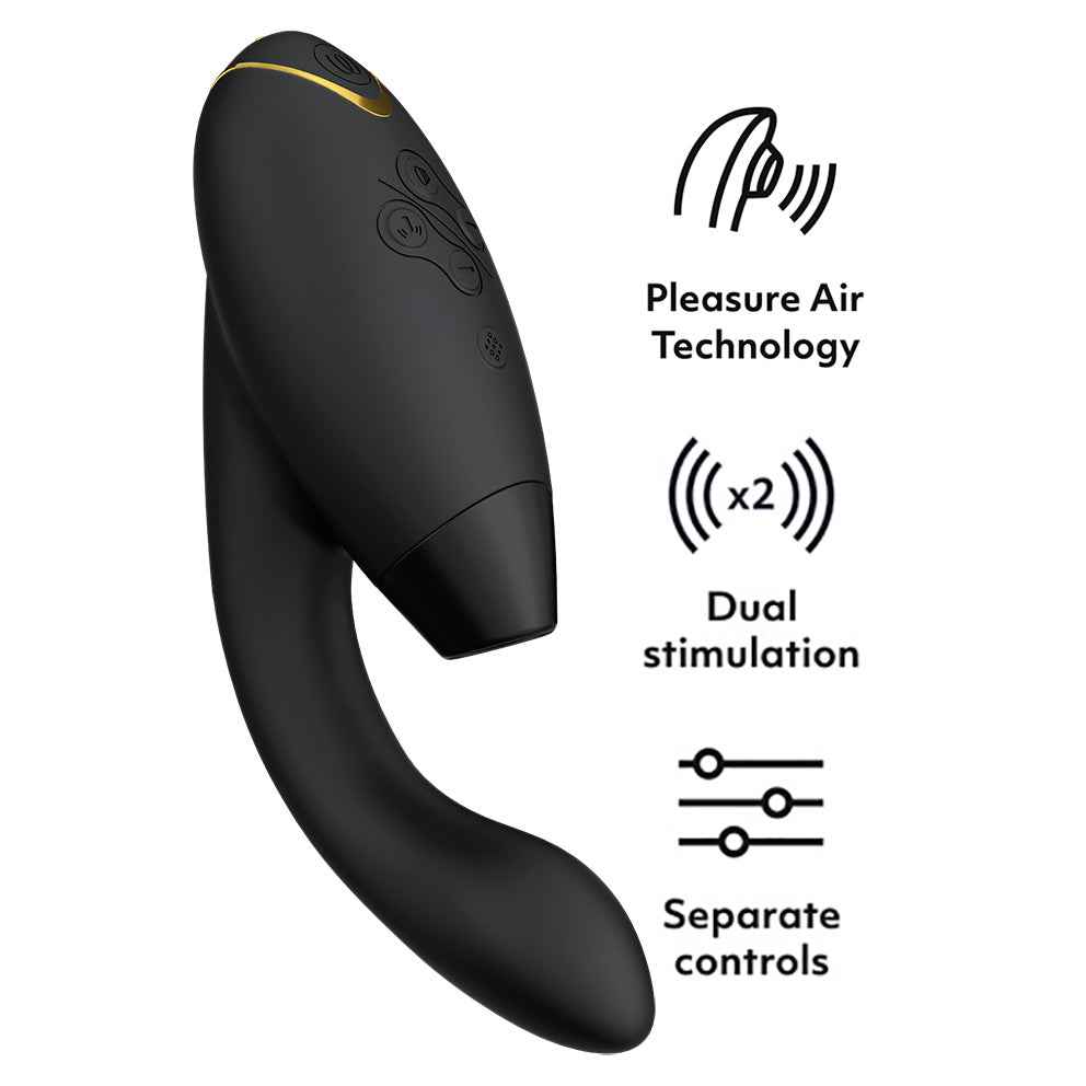 Womanizer
DUO 2 陰蒂吸啜及G點按摩器 - 黑色