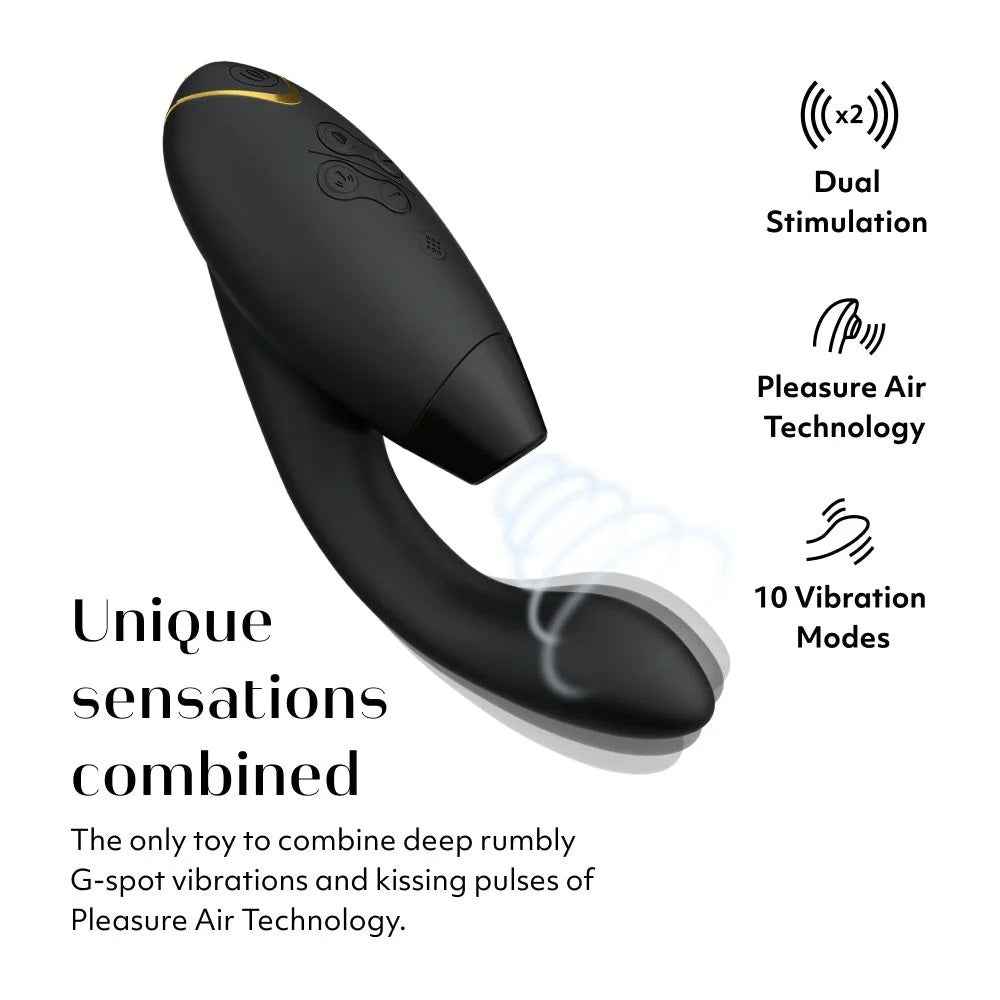 Womanizer
DUO 2 陰蒂吸啜及G點按摩器 - 黑色