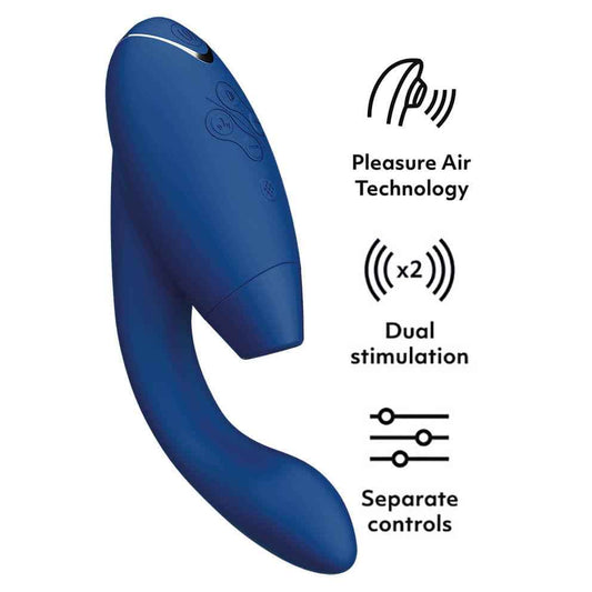 Womanizer
DUO 2 陰蒂吸啜及G點按摩器 - 藍莓色