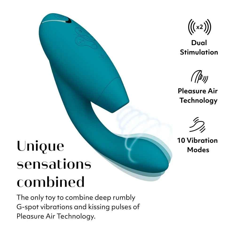 Womanizer
DUO 2 陰蒂吸啜及G點按摩器 - 海藍色