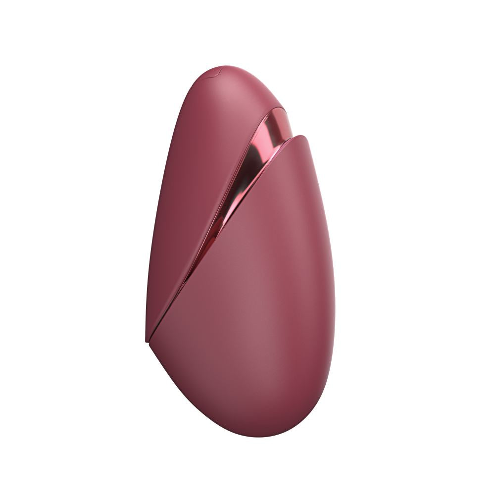酒红色Womanizer Next Liberty 3D阴蒂吸啜器，女性情趣用品，展示产品外观和设计细节